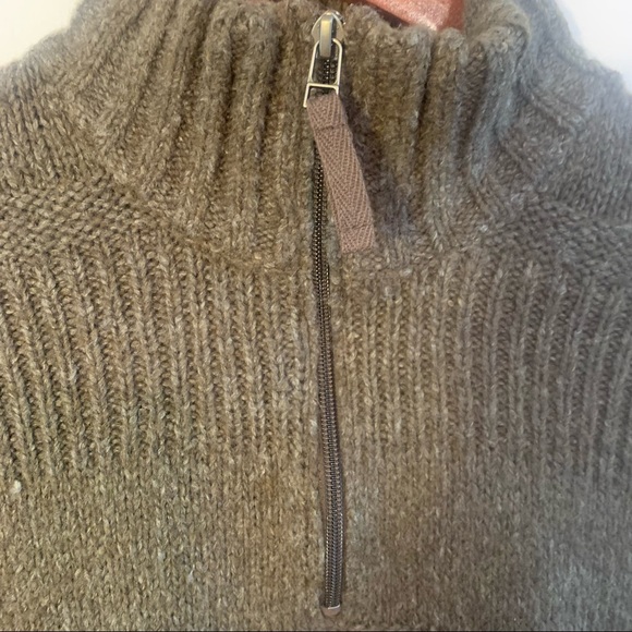 Royal Robbins Sweater 1/4 Zip Woman L Large Pullover Long Sleeve Brown Soft - Picture 3 of 7